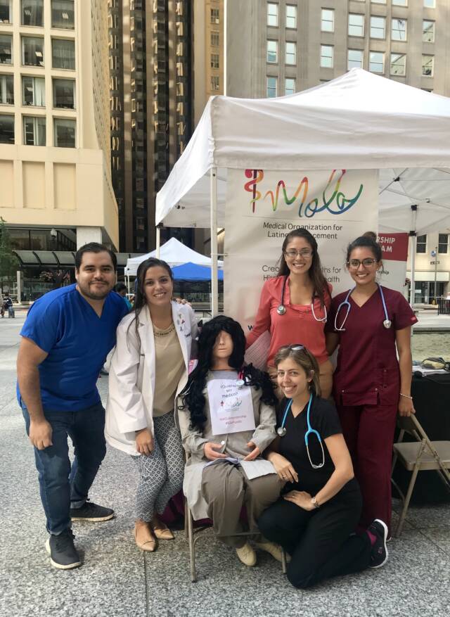 Public health event Hispanic heritage daley plaza 091918 volunteers